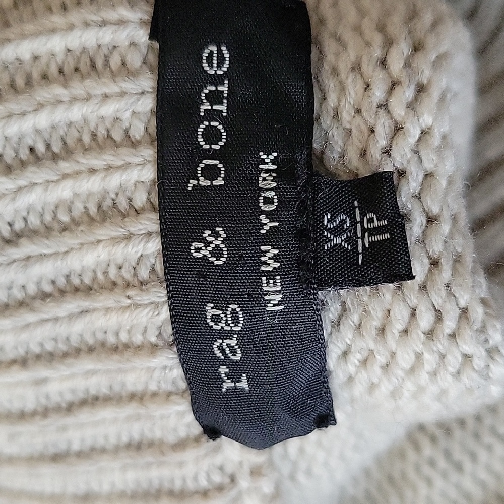 Rag & Bone Phyllis Mock Turtleneck Wool and Cashmere Blend Sweater - Picture 10 of 16